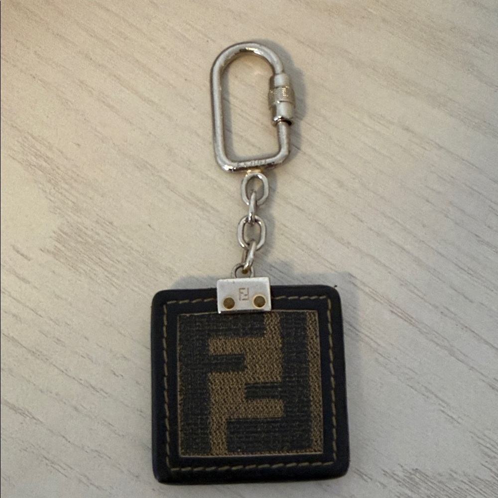 Fendi Black and Brown Key Holder